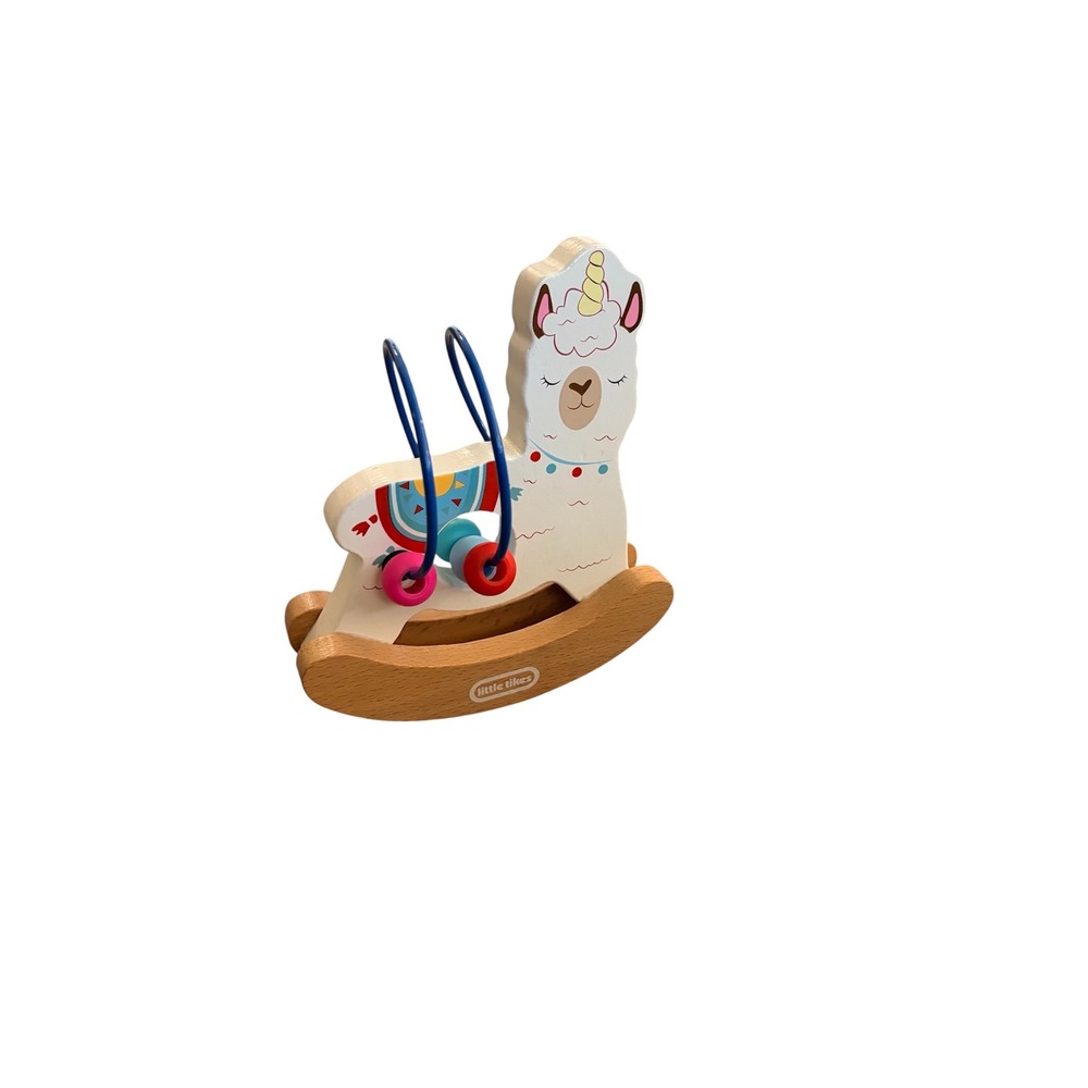 "4 for $20 Mix&Match" Little Tikes Wooden Critters Llama Busy‎ Beads Baby Toy